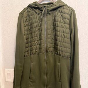 AVIA Zip Hoodie - Olive Green-L